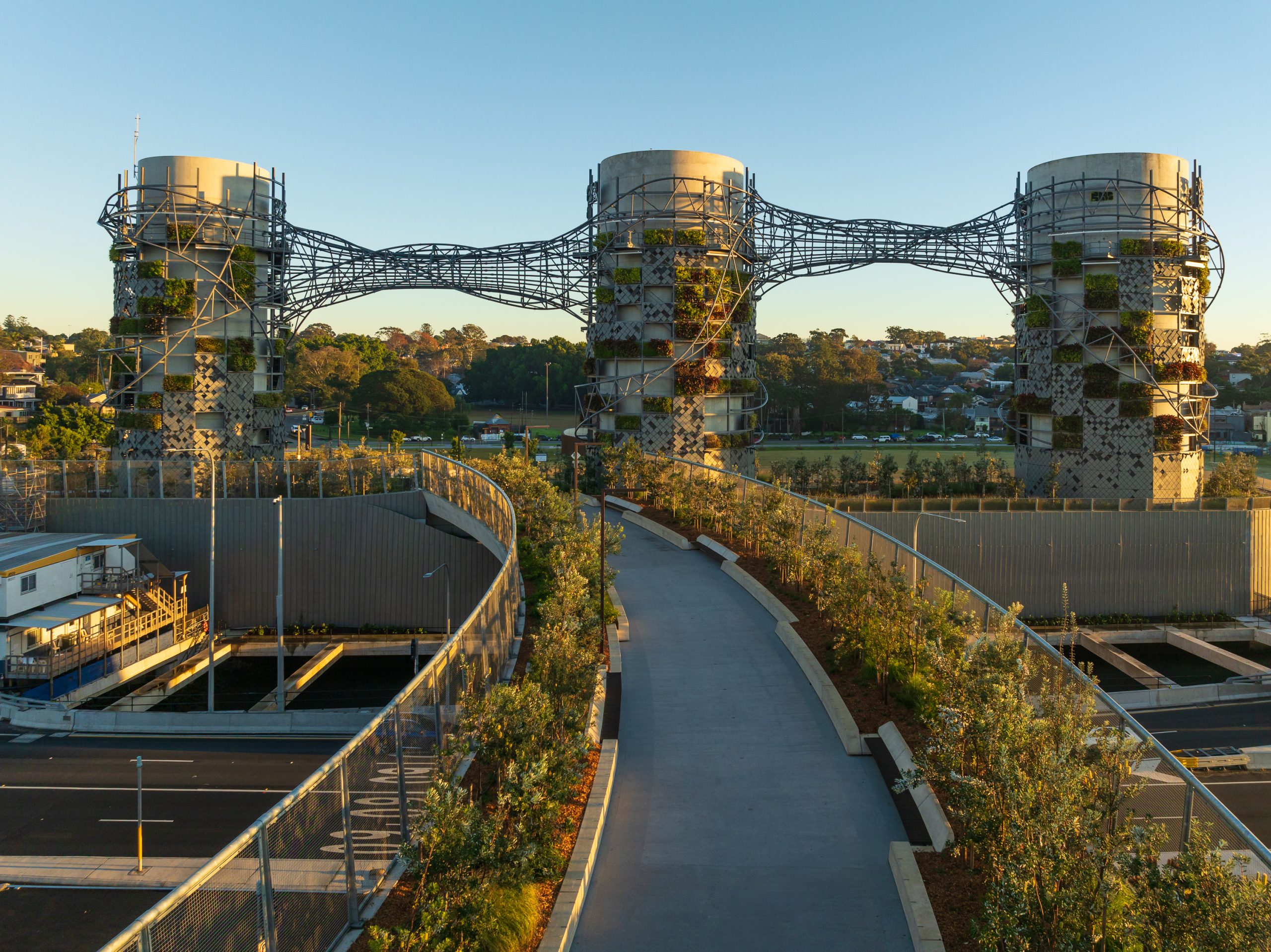 Construsoftbimawards - Westconnex M4/M5 Link, City West Link & Victoria Road, ROZELLE INTERCHANGE – RIC/WHT Ventilation Outlet Facade