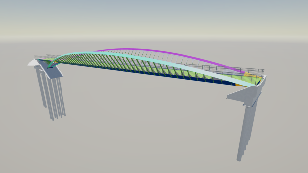 construsoftbimawards - M7 feletti kerékpáros híd