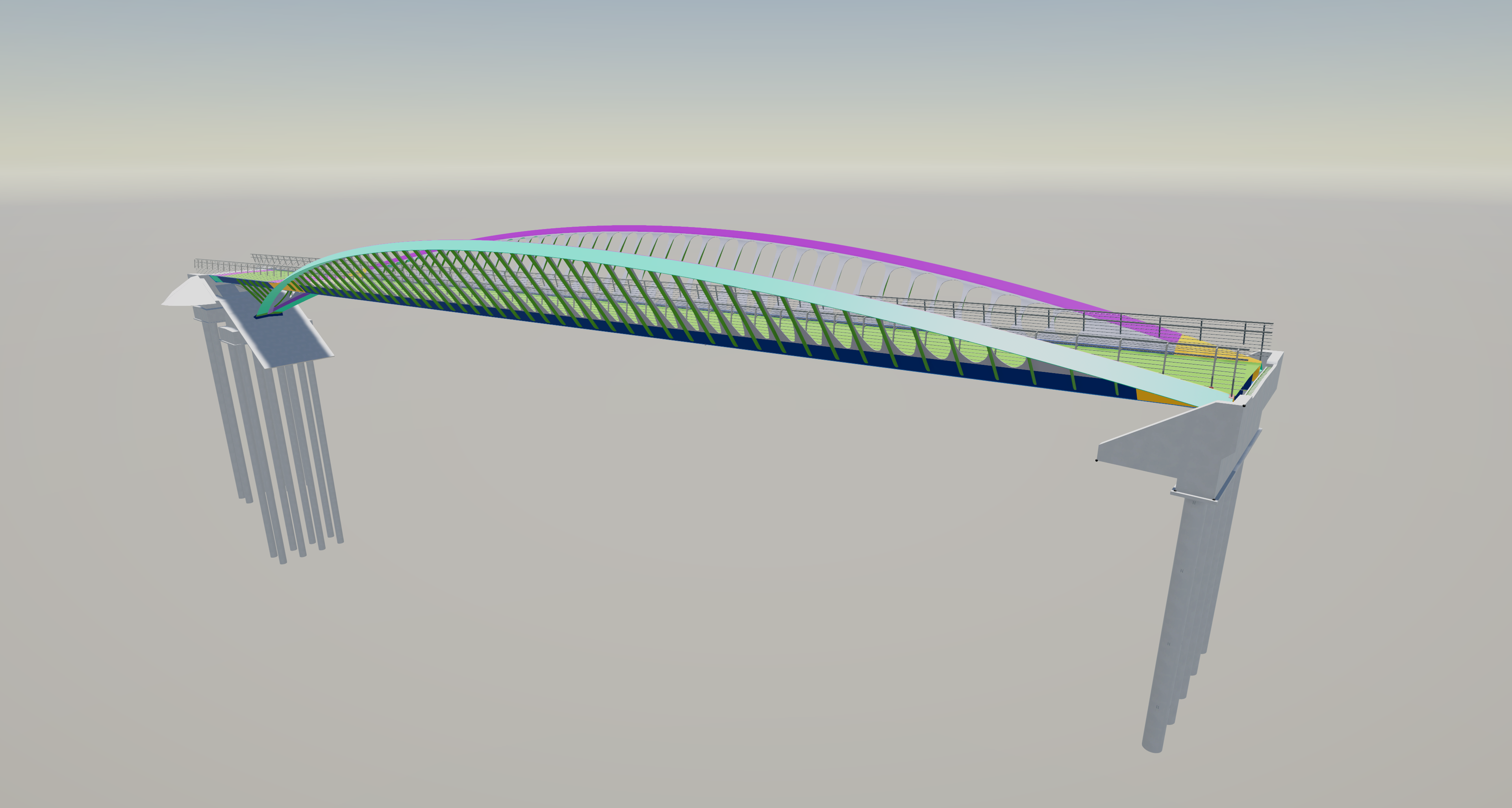 Construsoftbimawards - M7 feletti kerékpáros híd