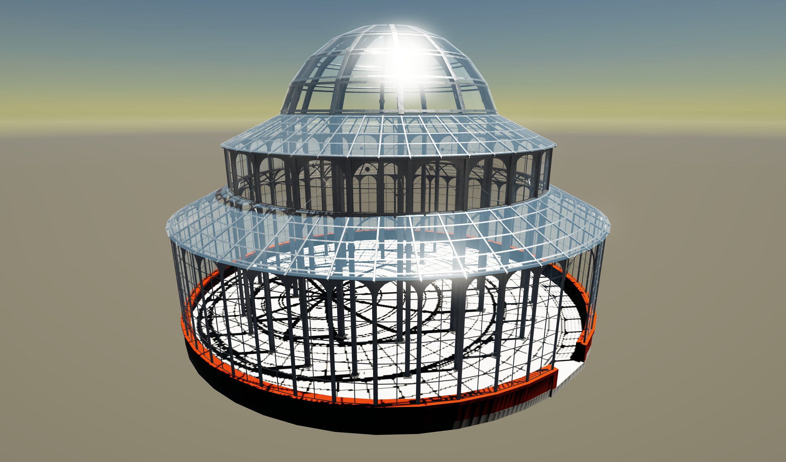 Construsoftbimawards - Projekt autorski konstrukcji stalowej oranżerii